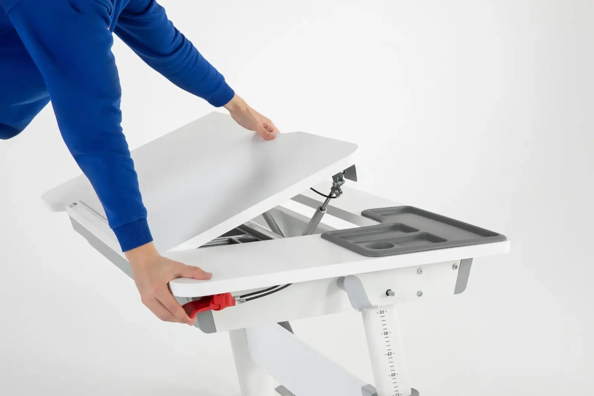 Sirius Premium Plus Desk Set - White / Fuchsia