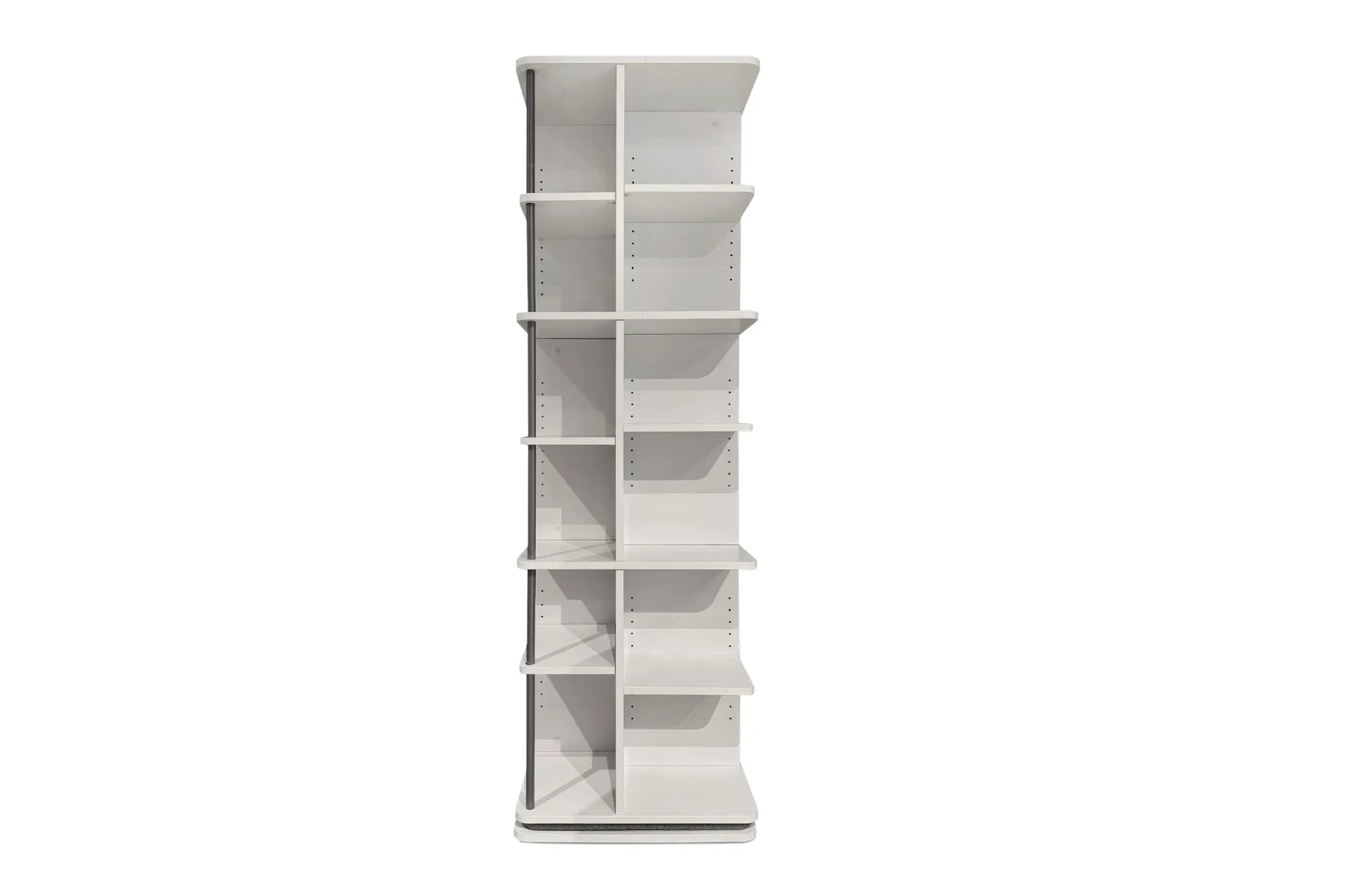 Astrum 6 Tier Rotating Mechanism Bookcase - Ecru