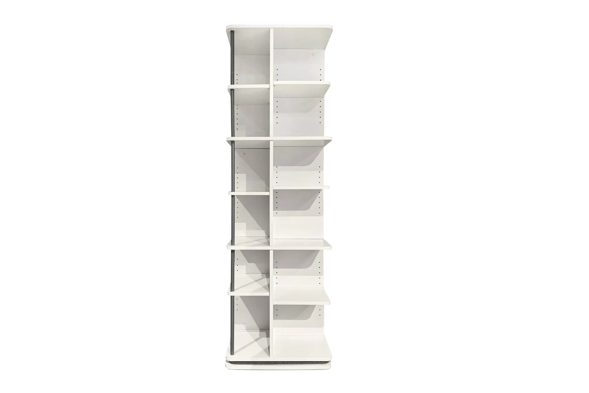 Astrum 6 Tier Rotating Mechanism Bookcase - White