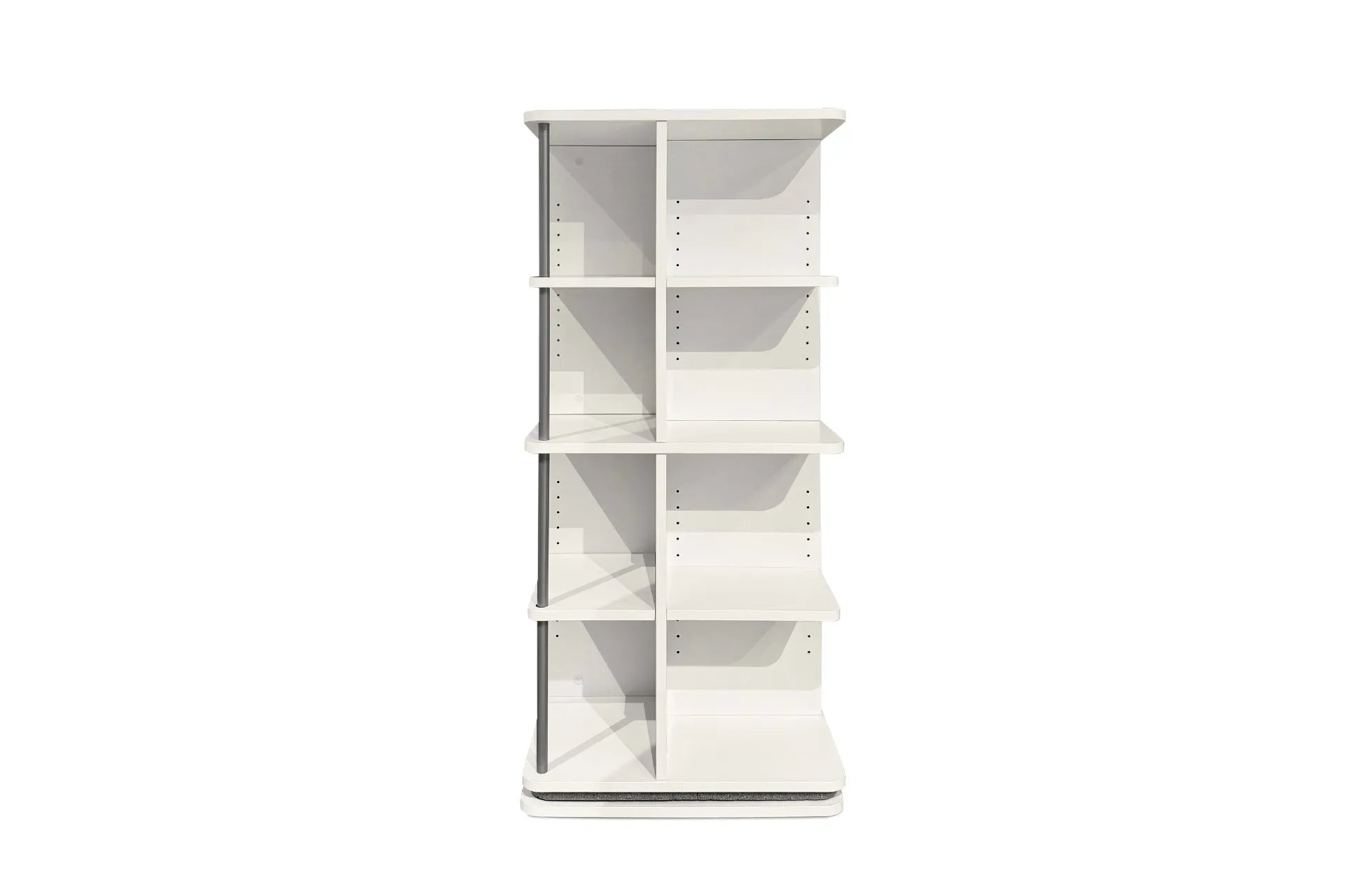 Astrum 4 Tier Rotating Mechanism Bookcase - White