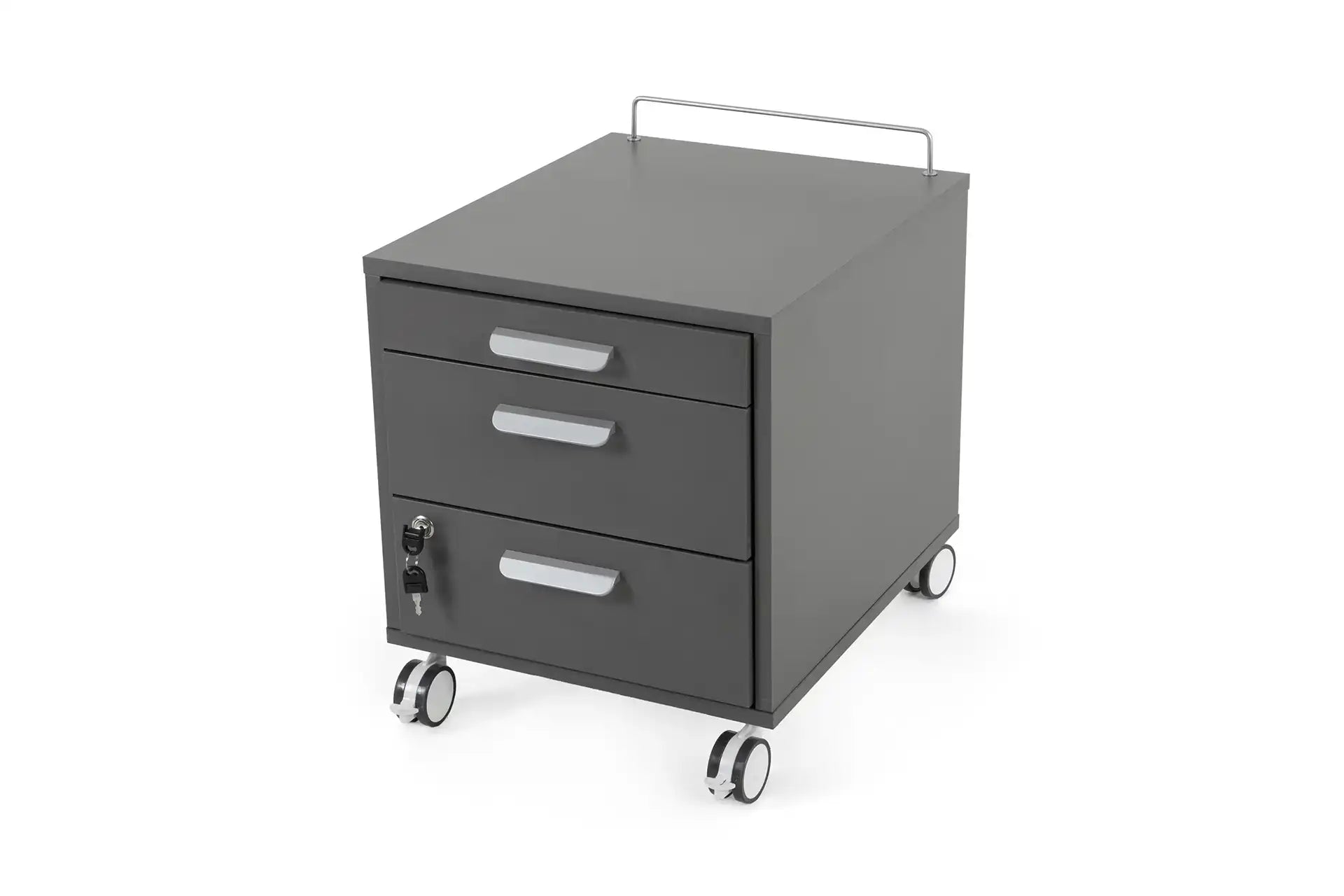 Vega File Cabinet Anthracite / Yellow