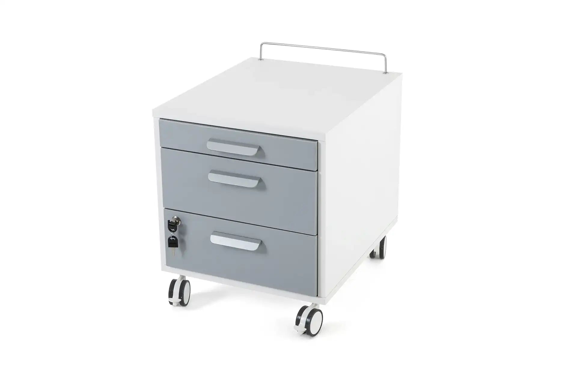 Vega File Cabinet White / Blue