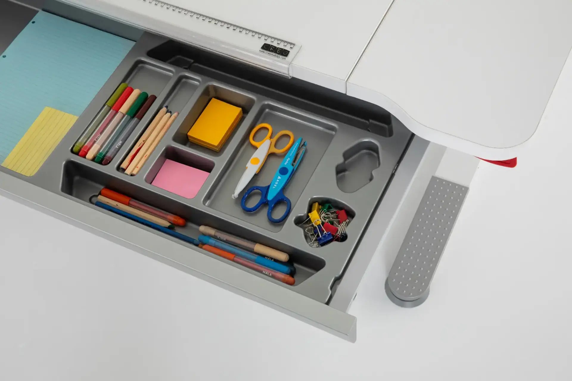 Sirius Premium Plus Desk Set - White / Gray