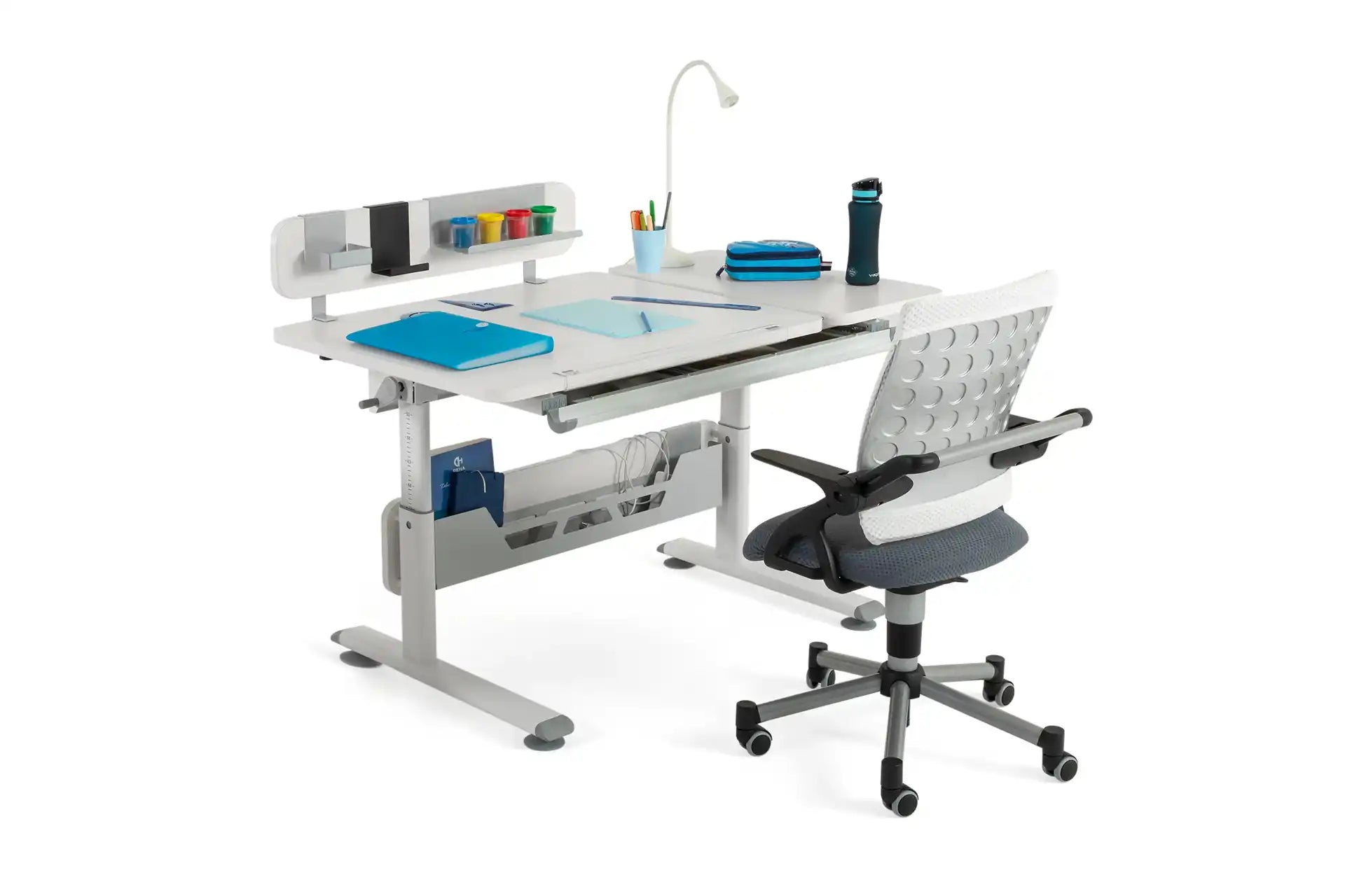 Vega Advanced Desk Set - White / Gray