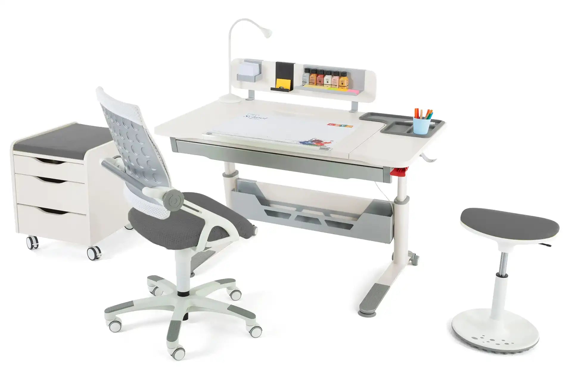 Sirius Premium Desk Set - Ecru / Gray