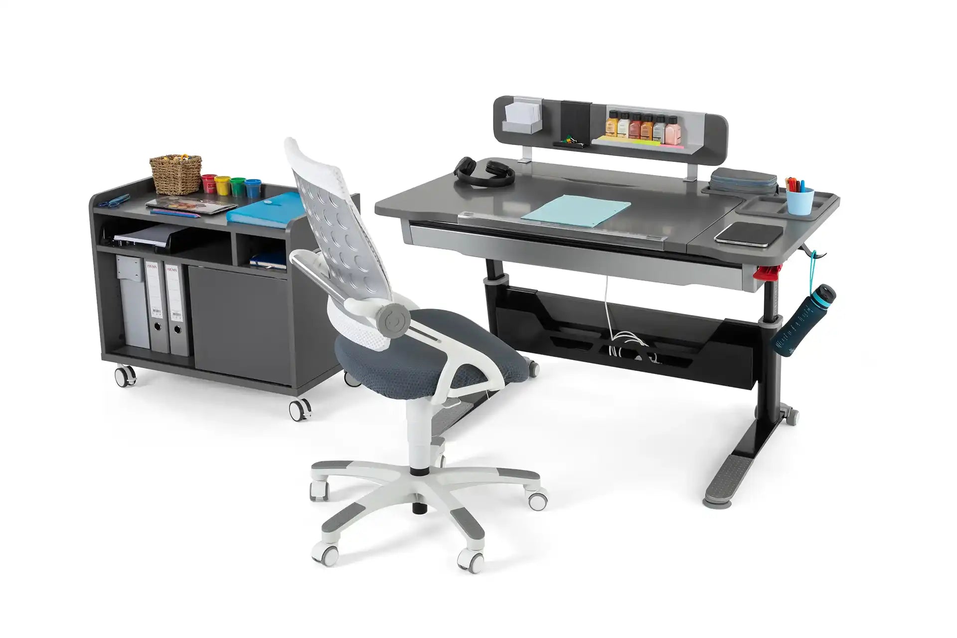 Sirius Deluxe Plus Desk Set - Anthracite / Gray