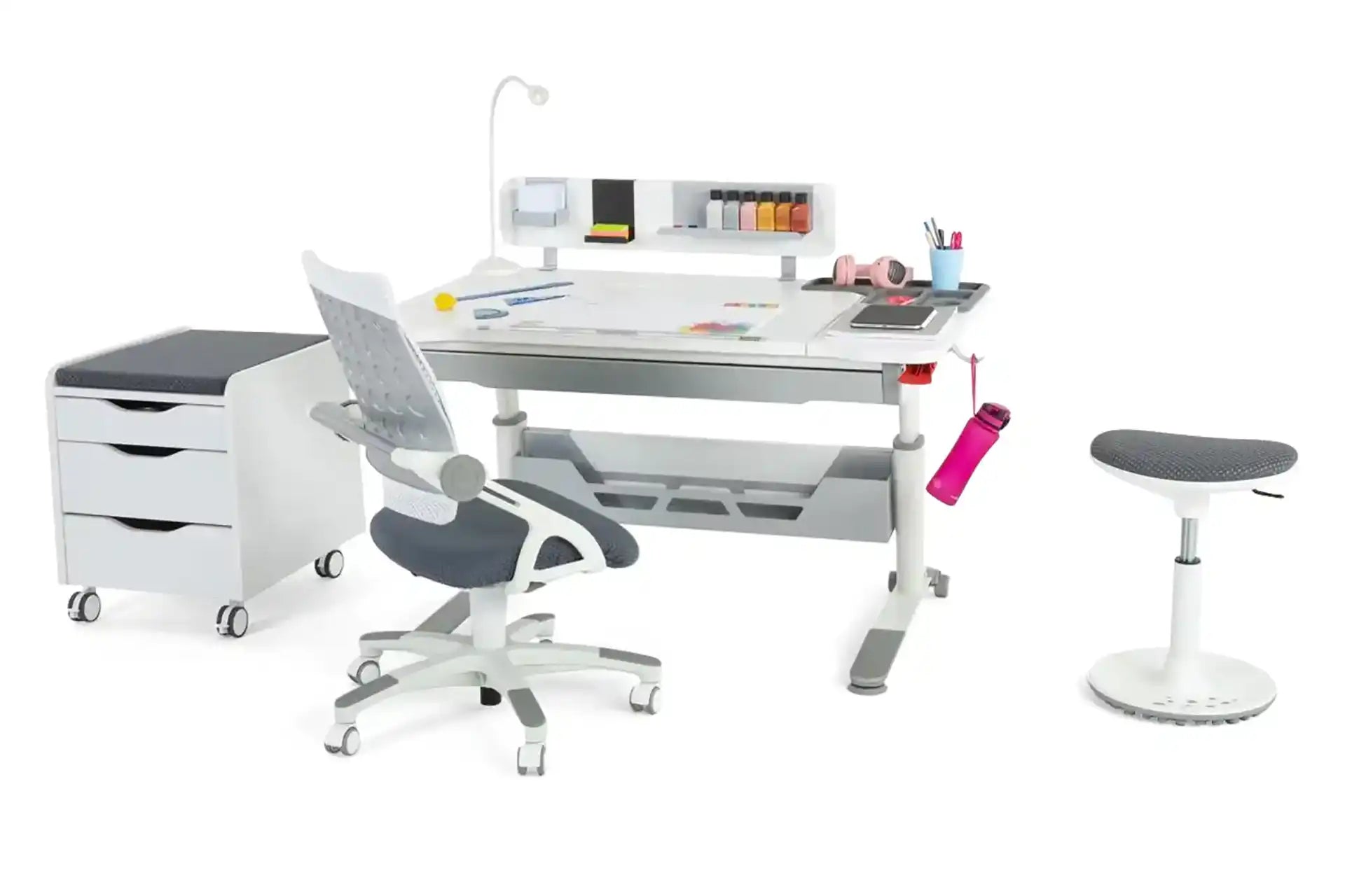 Sirius Premium Desk Set - White / Gray