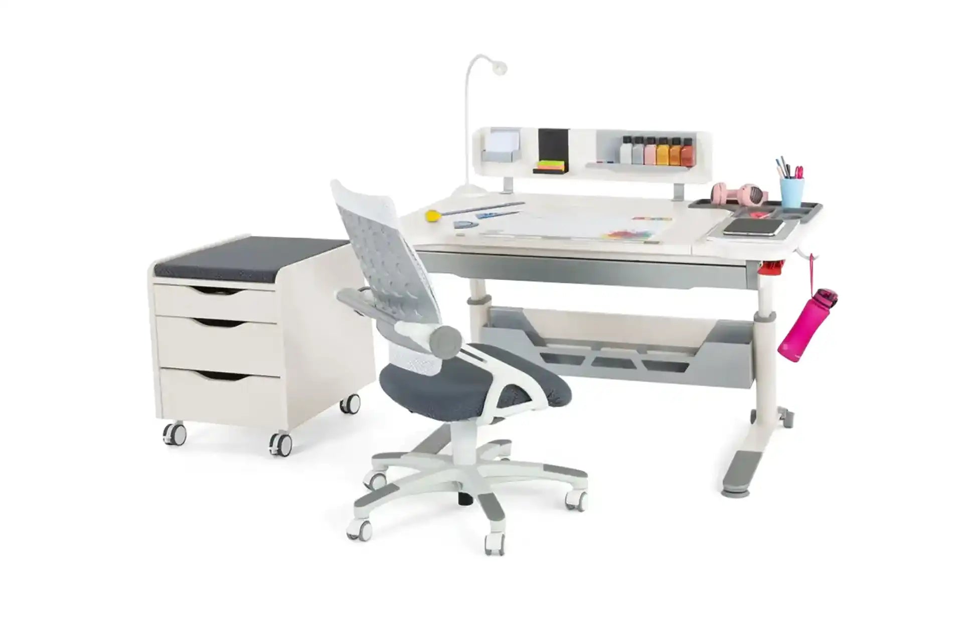 Sirius Deluxe Desk Set - Ecru / Gray