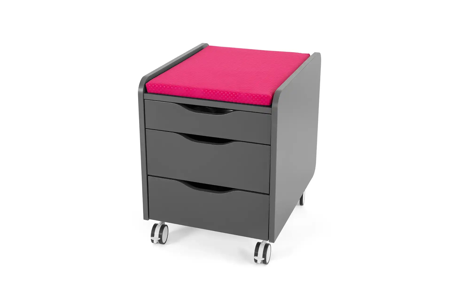 Sirius File Cabinet - Anthracite / Fuchsia