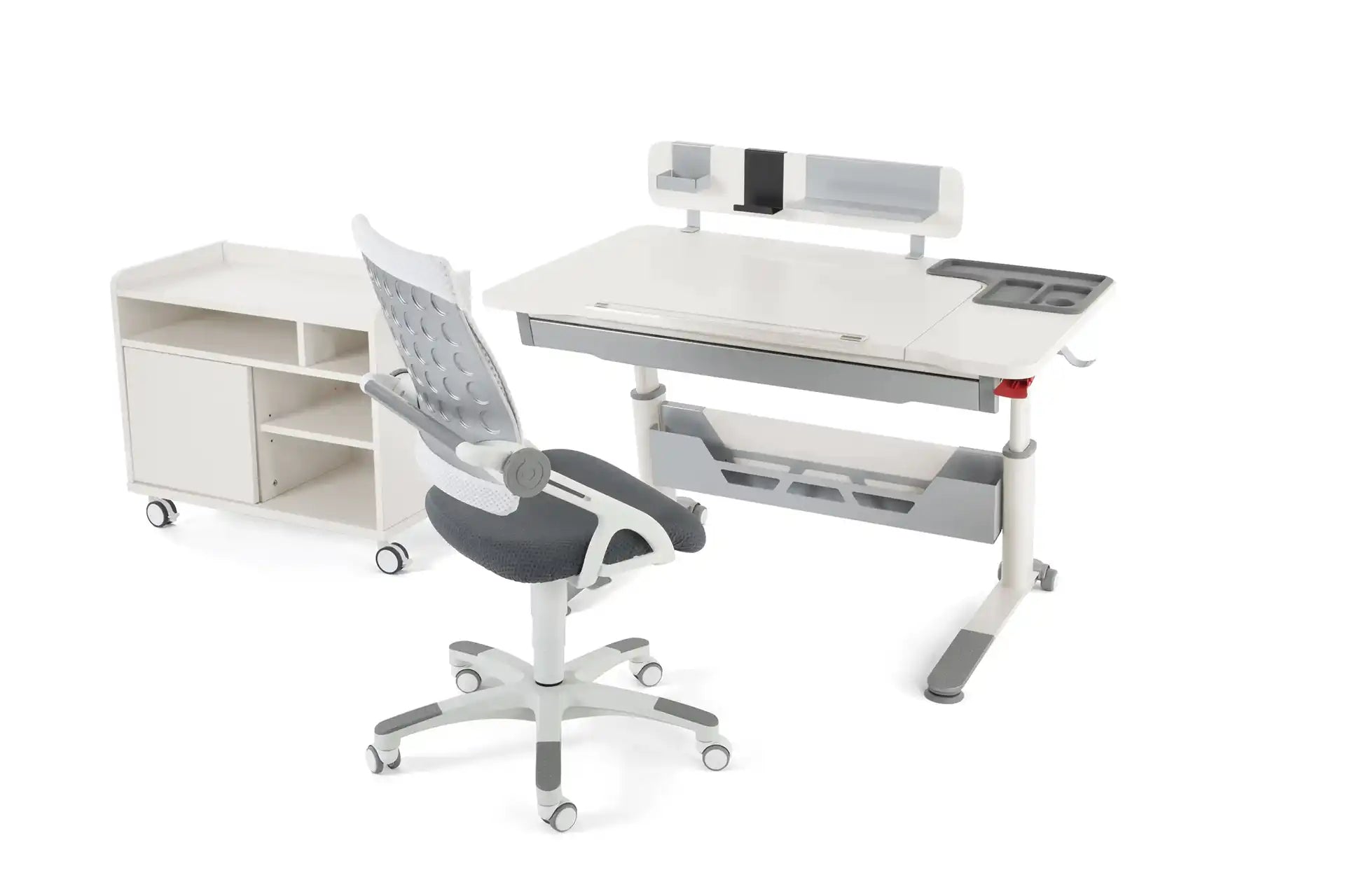 Sirius Deluxe Plus Desk Set - Ecru / Gray