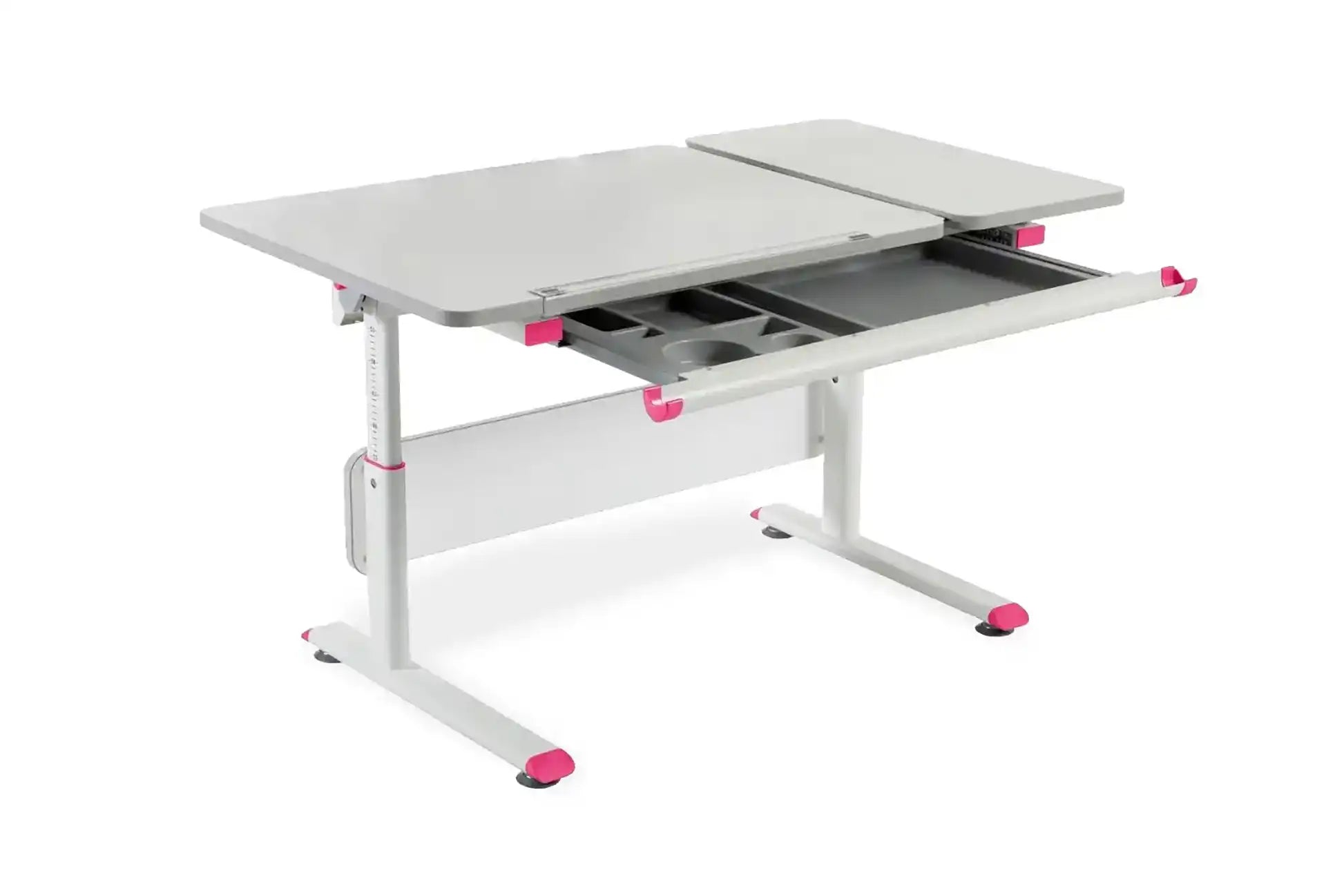 Vega Basic Desk - White / Fuchsia