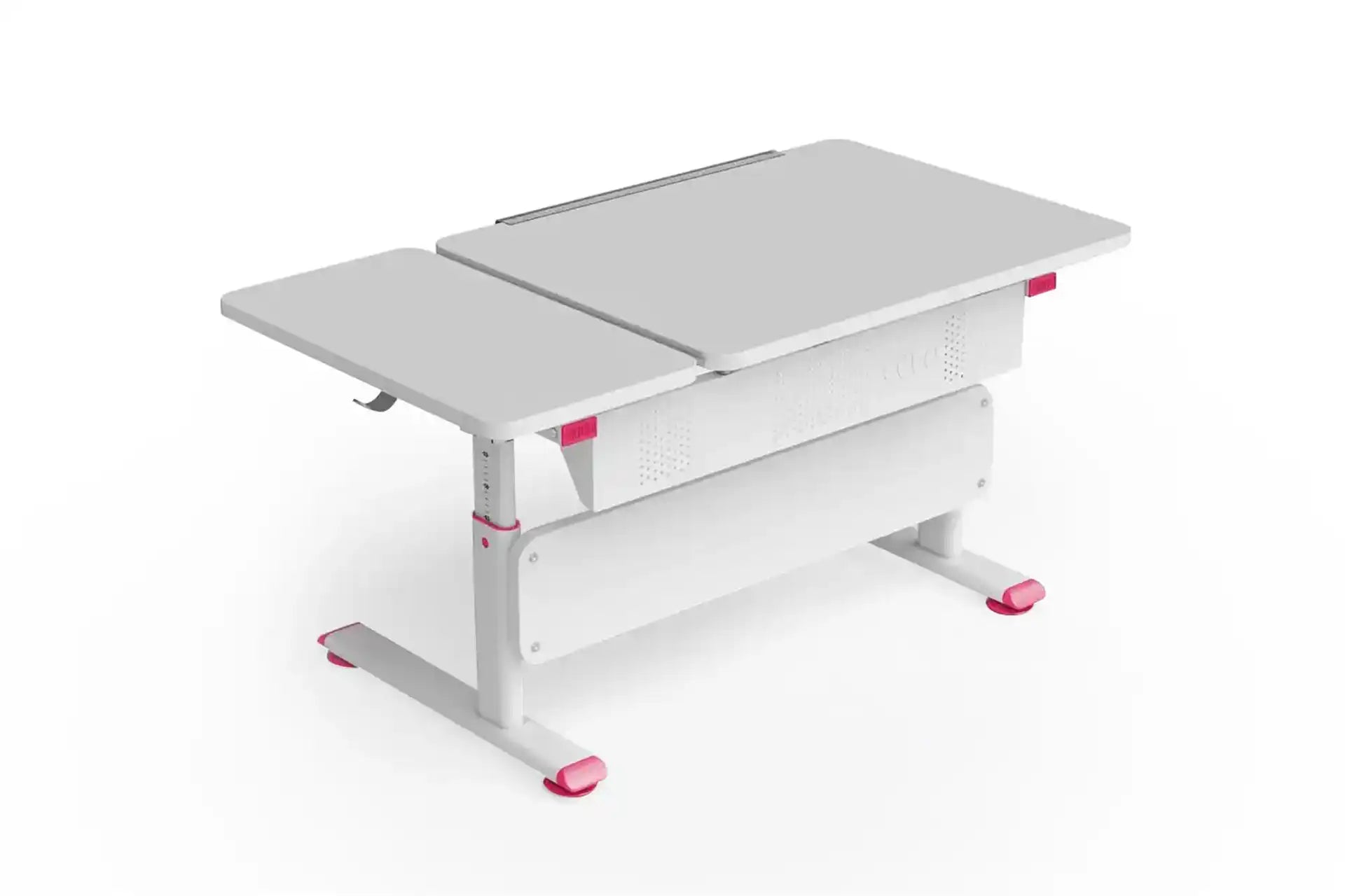 Vega Simple Desk - White / Fuchsia