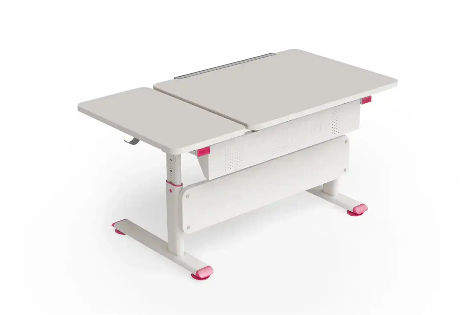 Vega Simple Desk - Ecru / Fuchsia