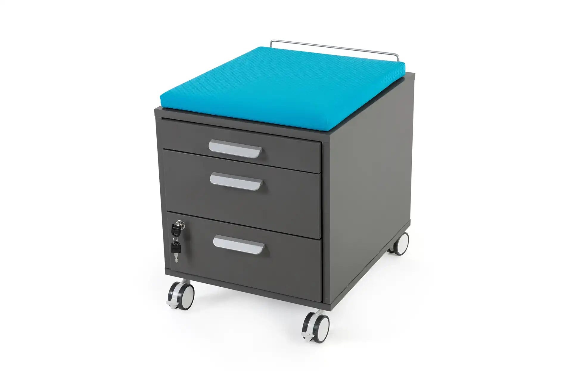 Vega File Cabinet Anthracite / Blue