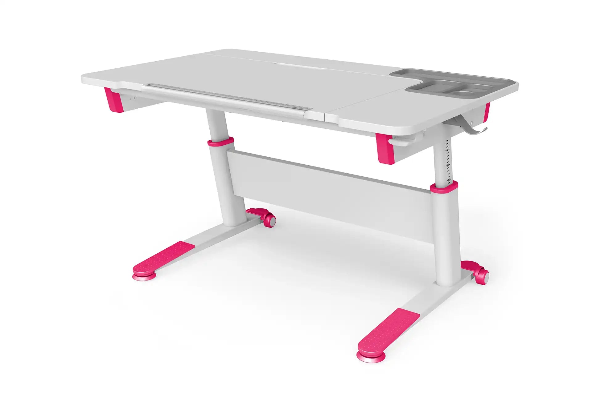 Sirius Simple Desk - White / Fuchsia