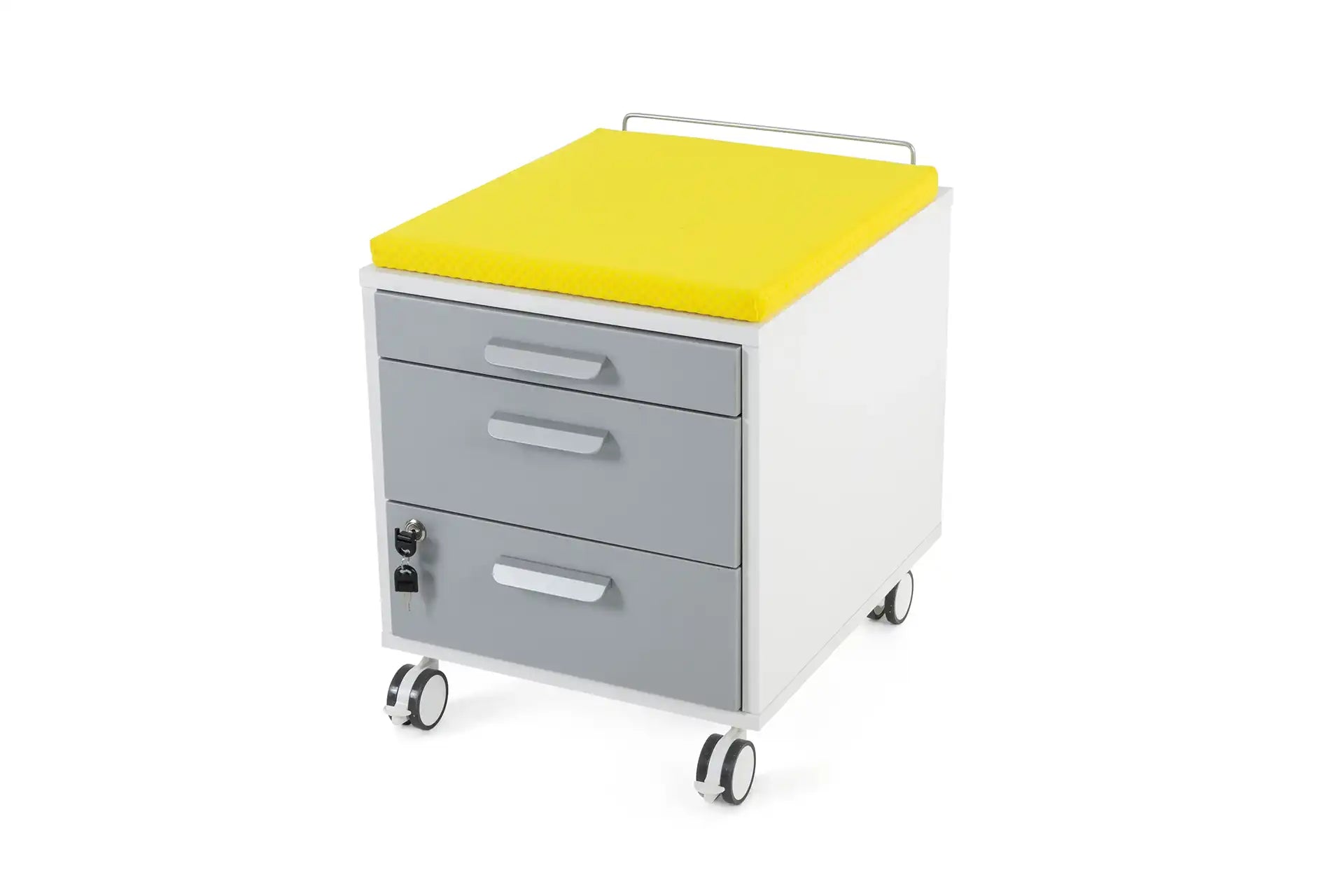 Vega File Cabinet White / Yellow