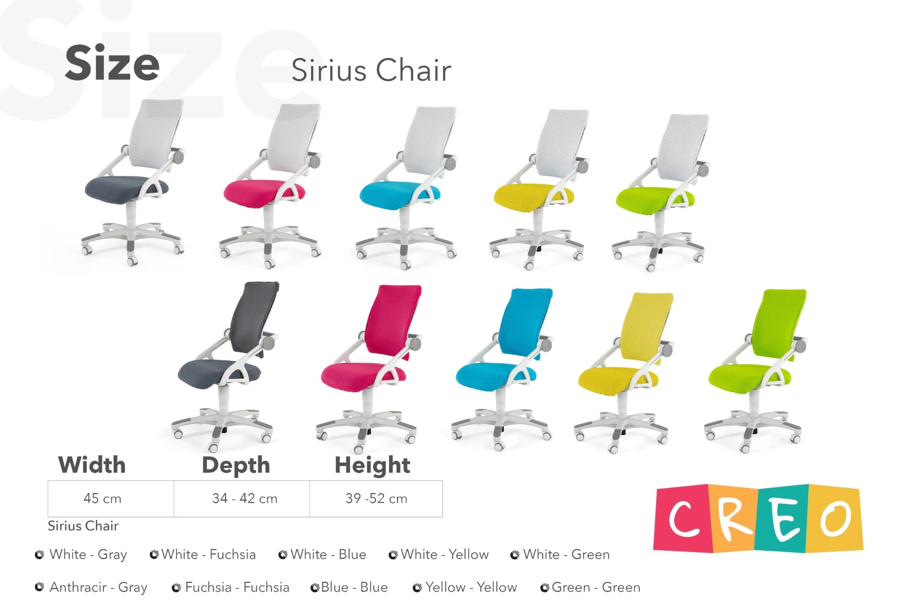 Sirius Chair - Yellow / White