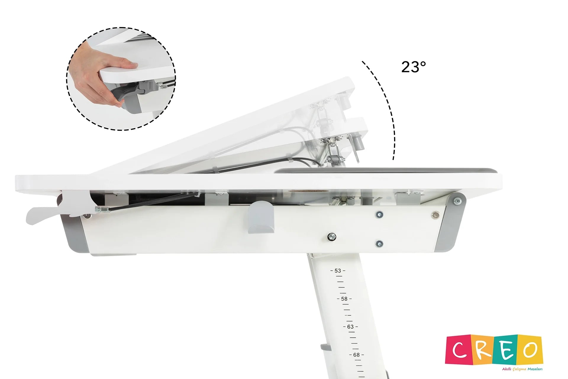 Sirius Premium Plus Desk Set - White / Gray