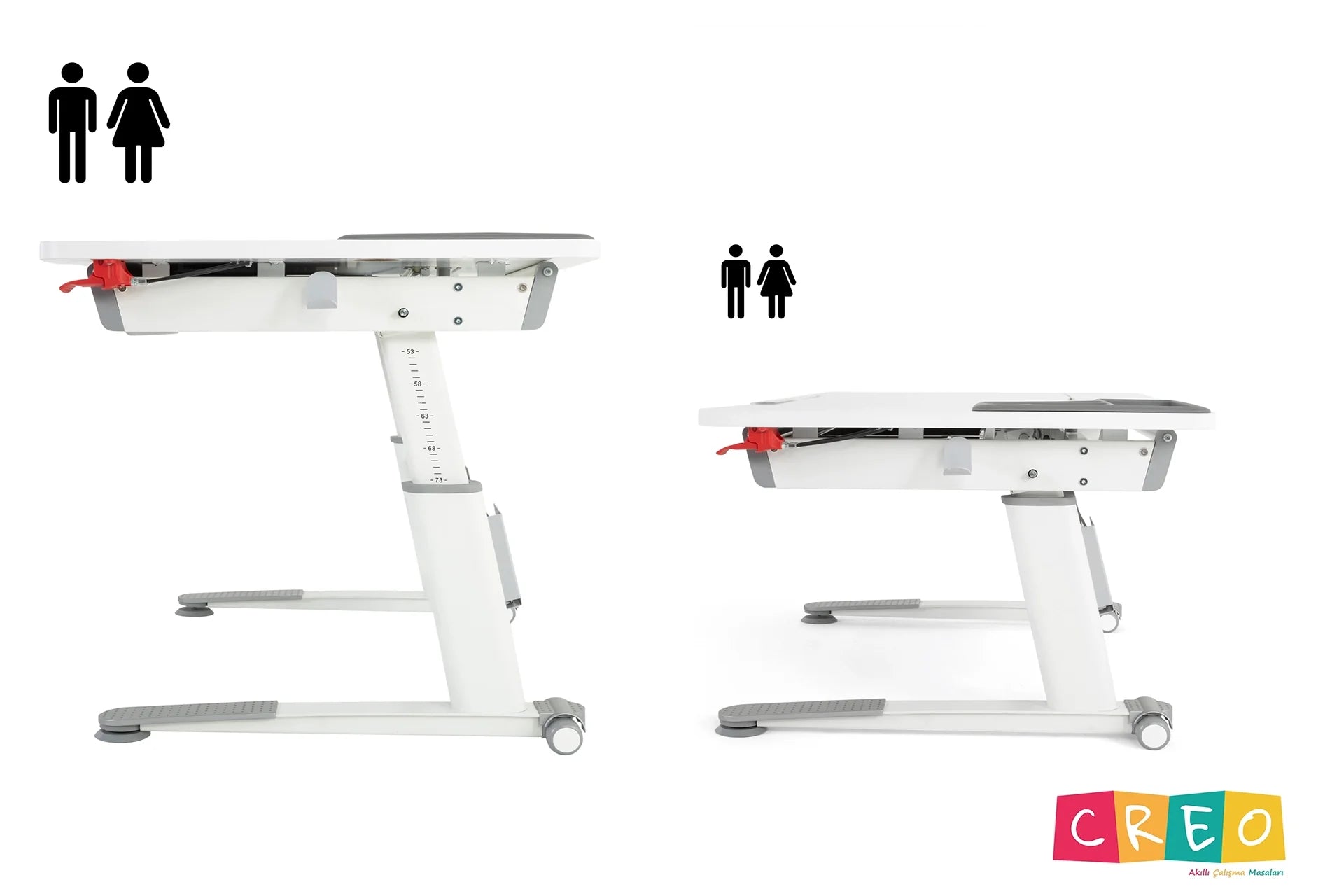 Sirius Advanced Desk Set - White / Gray