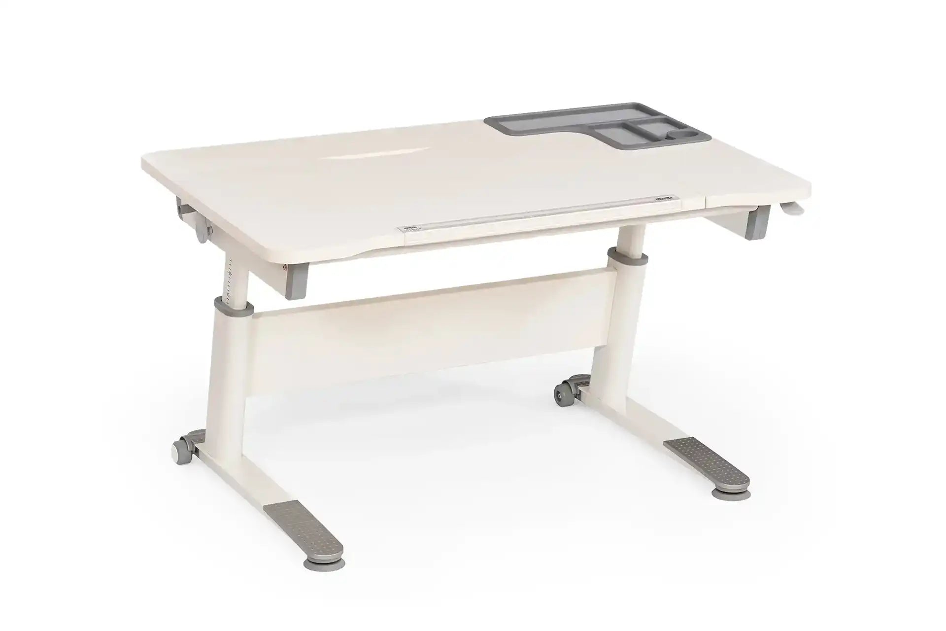 Sirius Simple Desk - Ecru / Gray