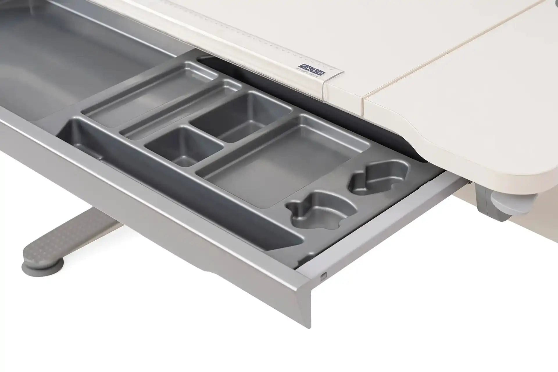 Sirius Standard Desk - Ecru / Gray