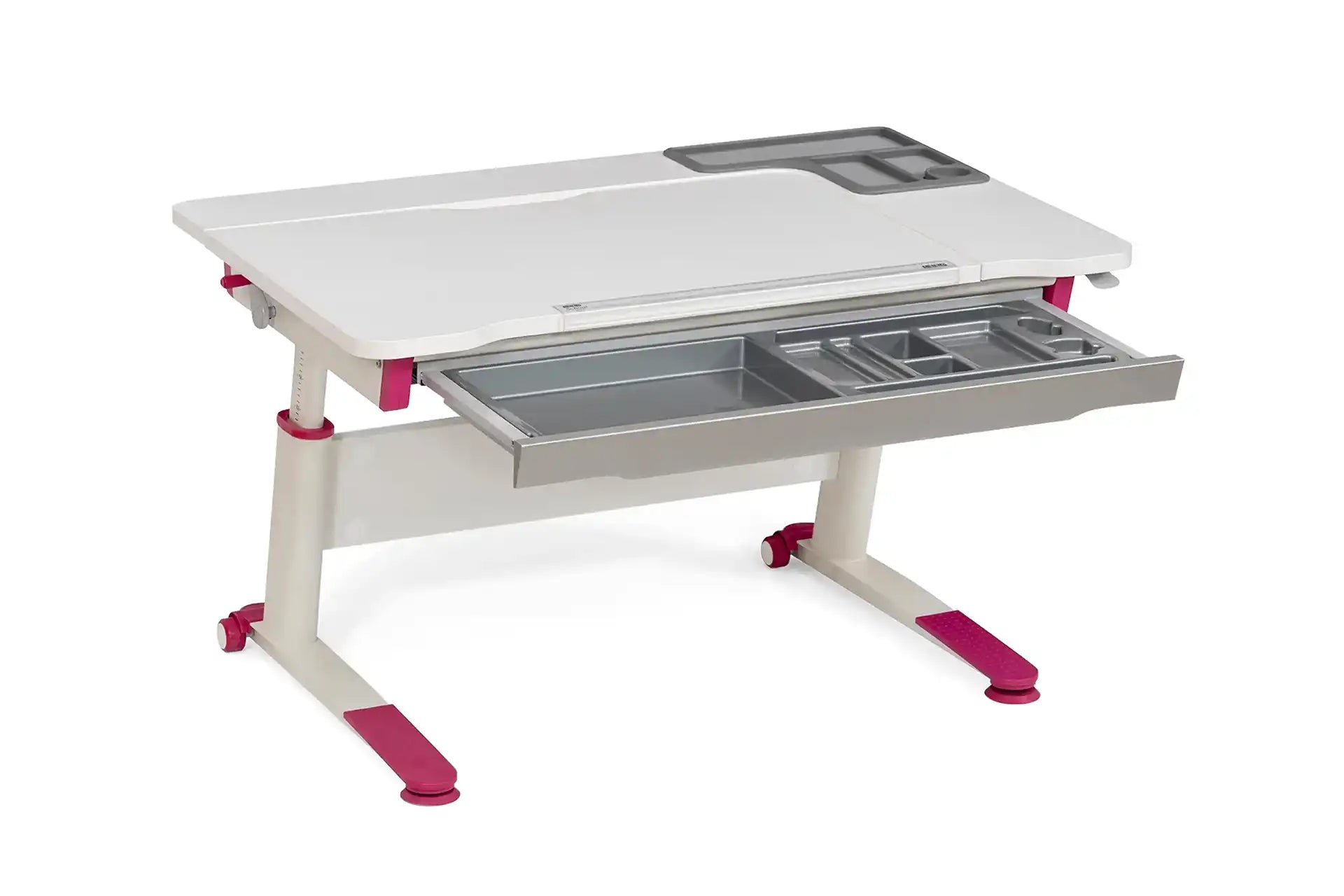 Sirius Basic Desk - White / Fuchsia