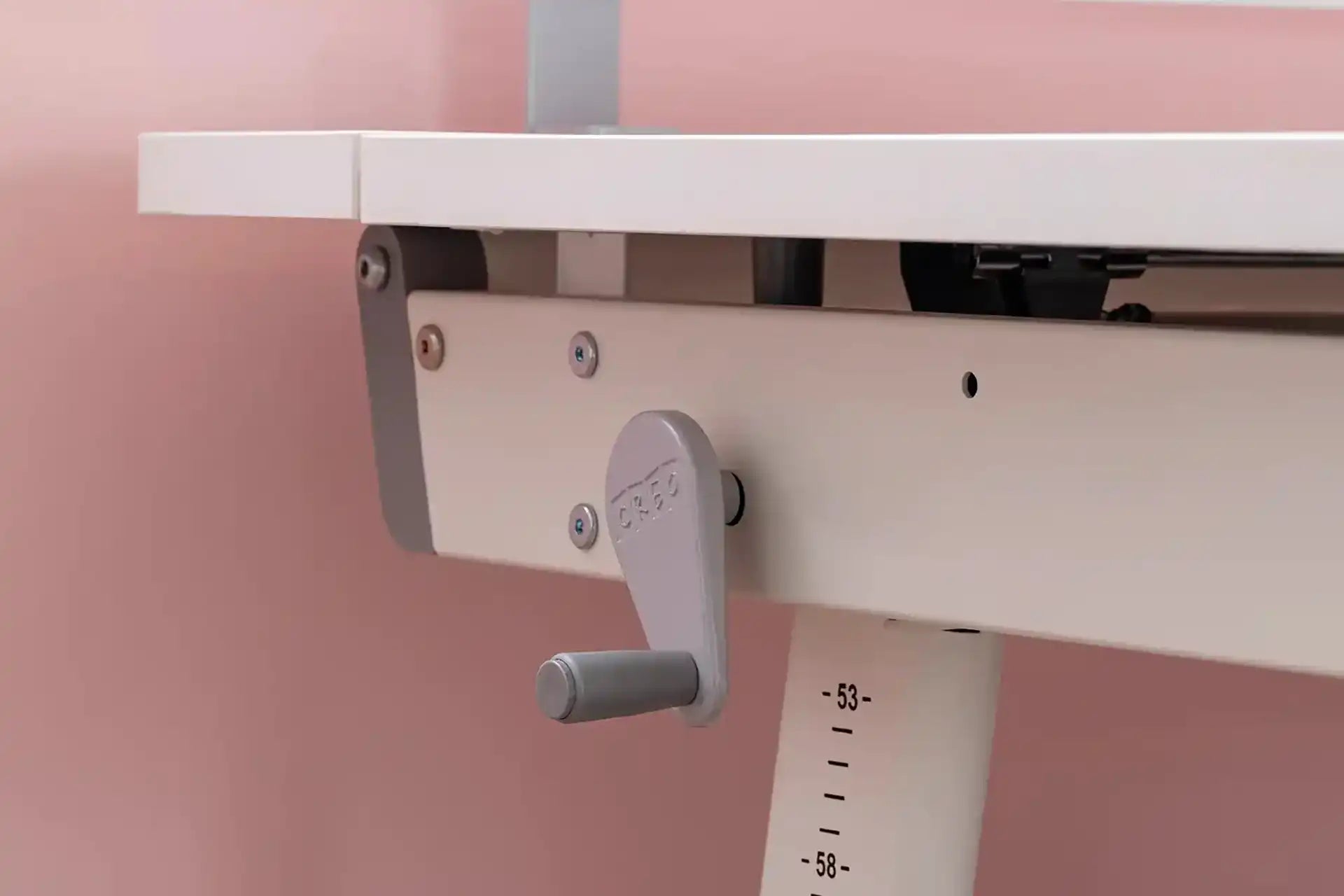 Sirius Standard Desk - White / Fuchsia