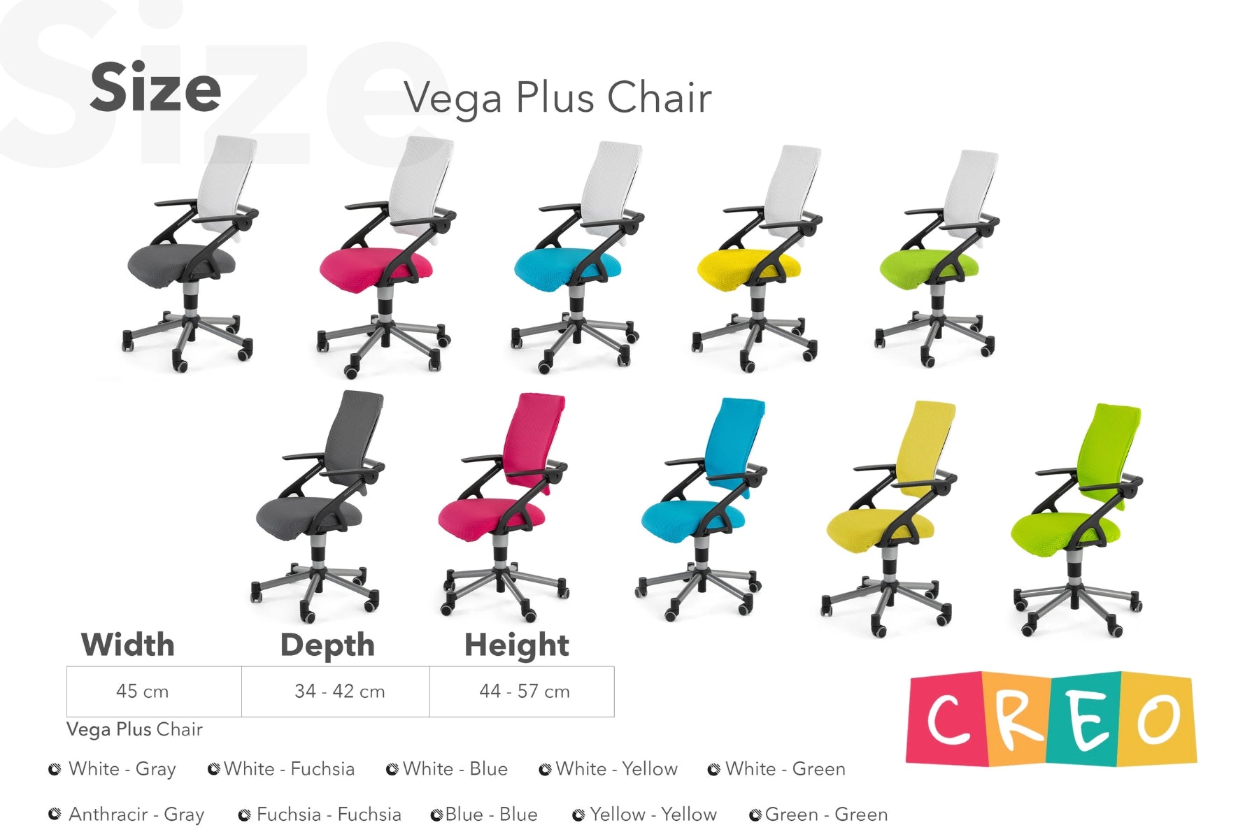 Vega Plus Chair - Yellow / Yellow
