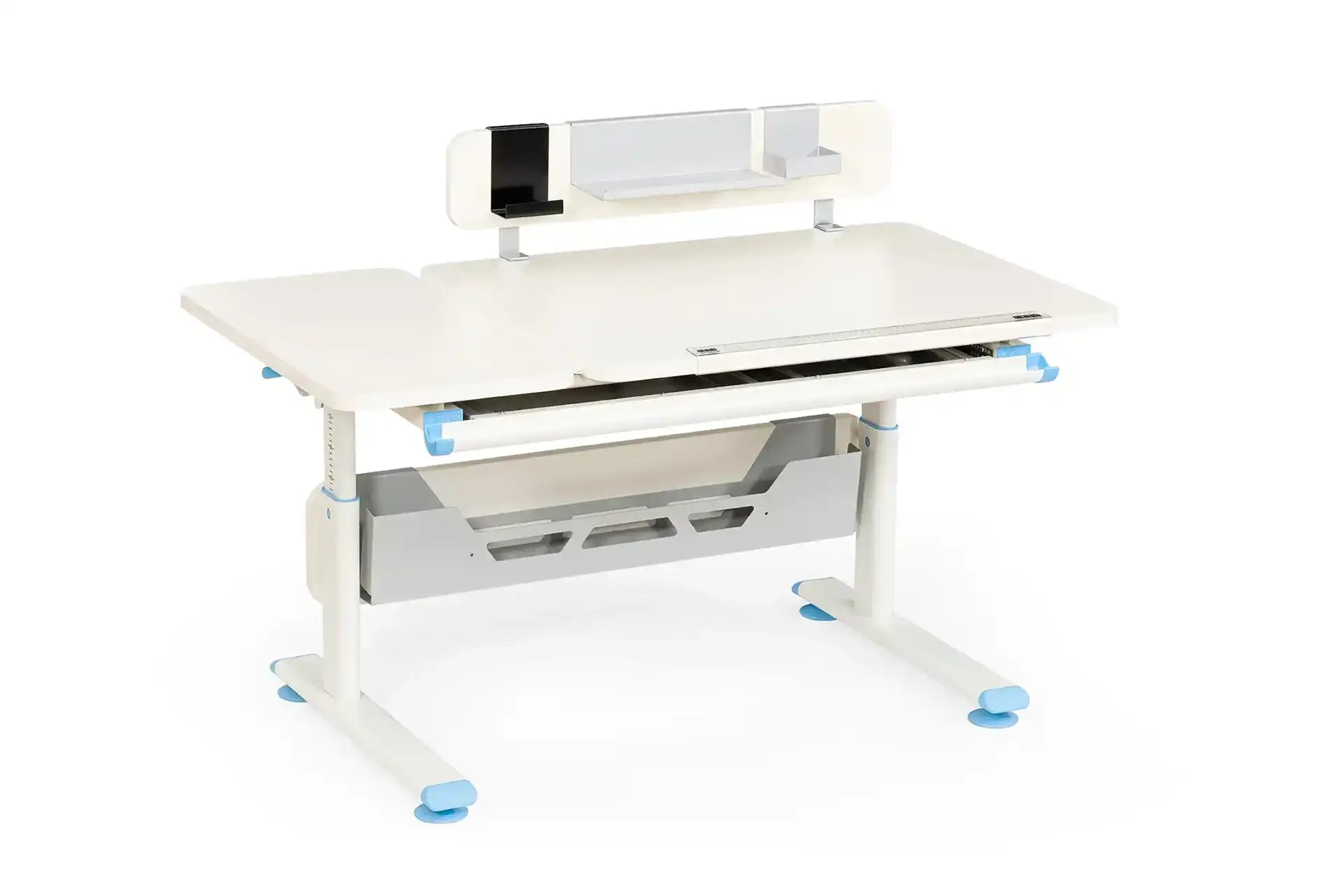 Vega Standard Desk - Ecru / Blue