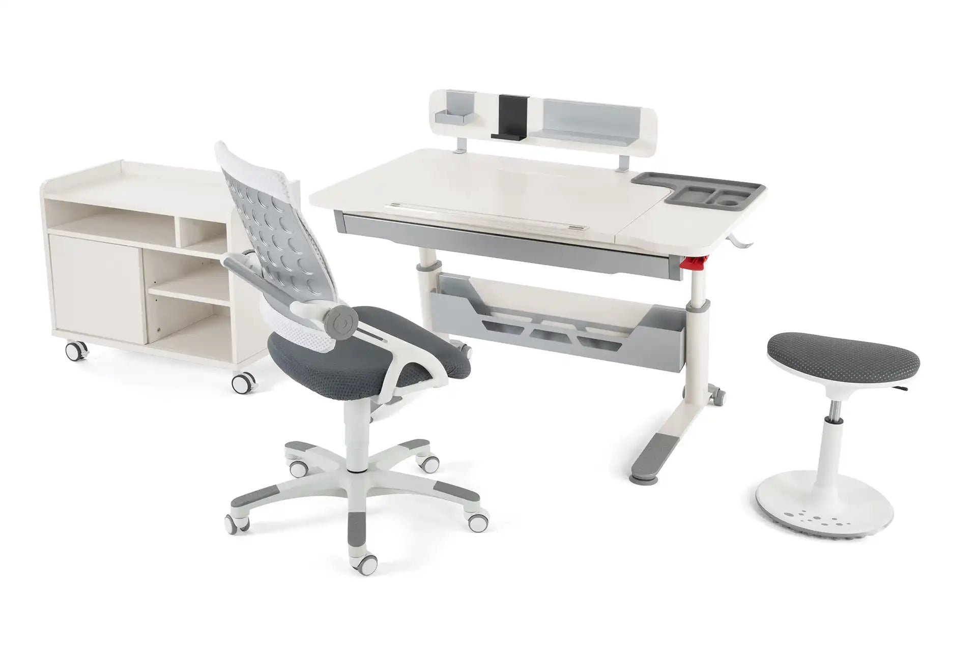 Sirius Premium Plus Desk Set - Ecru / Gray