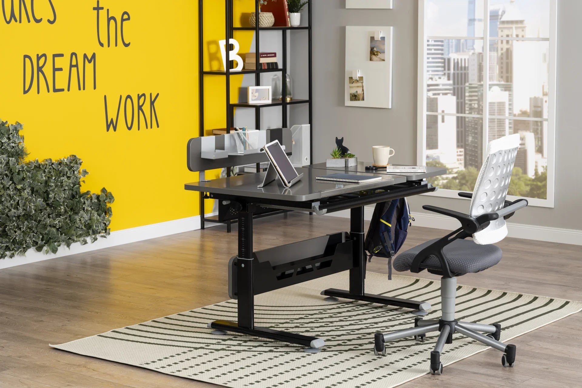 Vega Advanced Desk Set - Anthracite / Gray