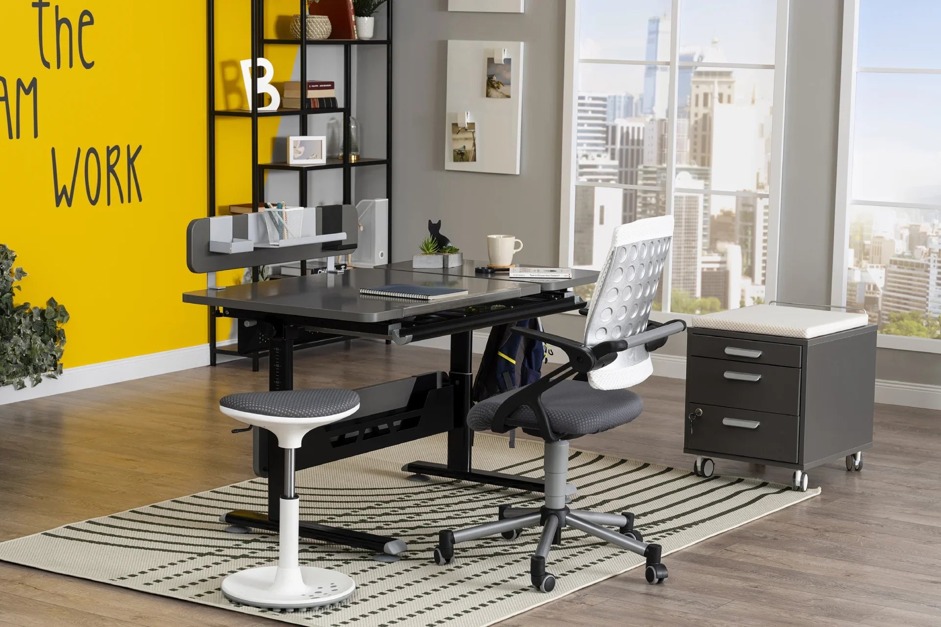 Vega Premium Desk Set - Anthracite / Gray