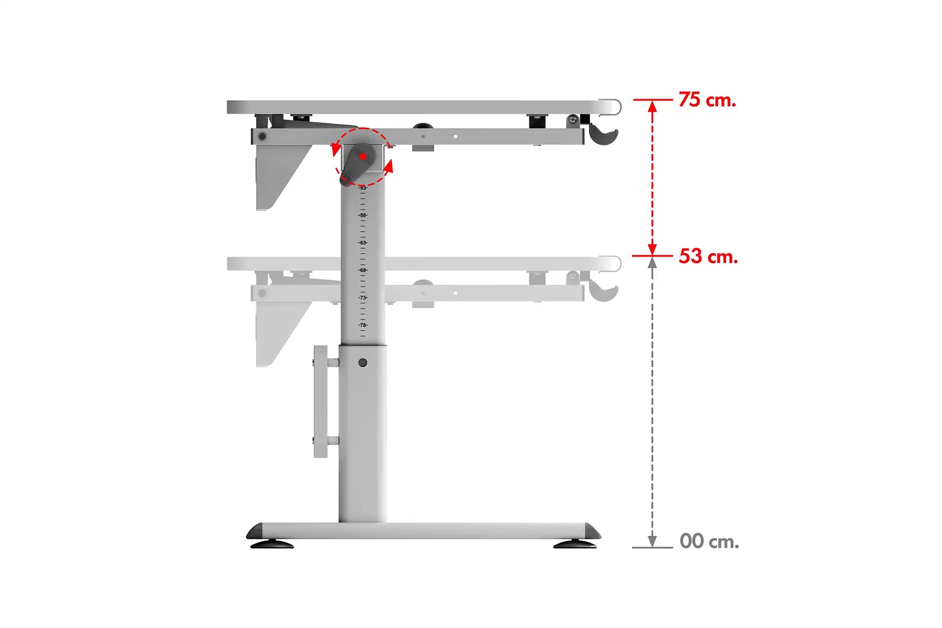 Vega Advanced Desk Set - White / Gray