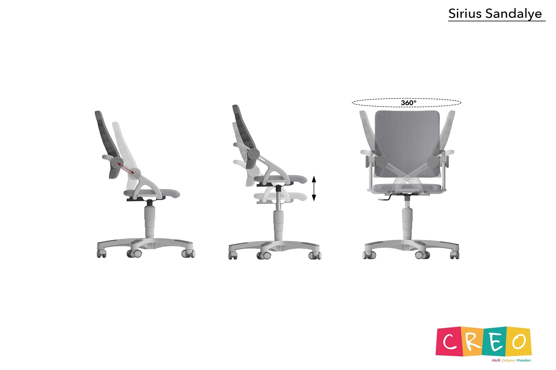 Sirius Premium Desk Set - Anthracite / Gray